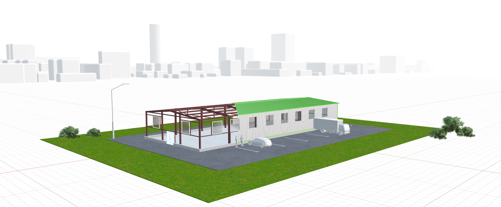 Быстровозводимый магазин, 540 кв.м