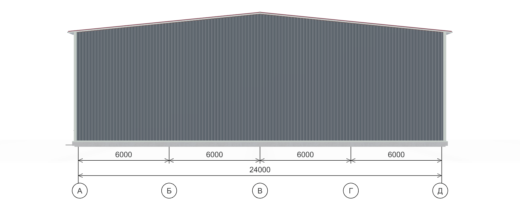Производственное здание с кран-балкой, 1008 кв.м