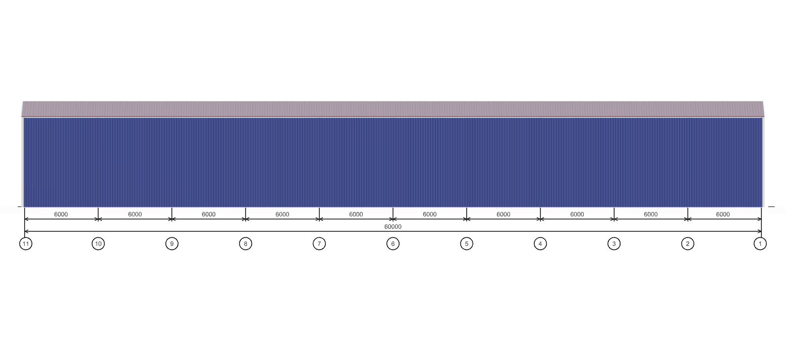 Быстровозводимое сенохранилище, 1440 кв.м