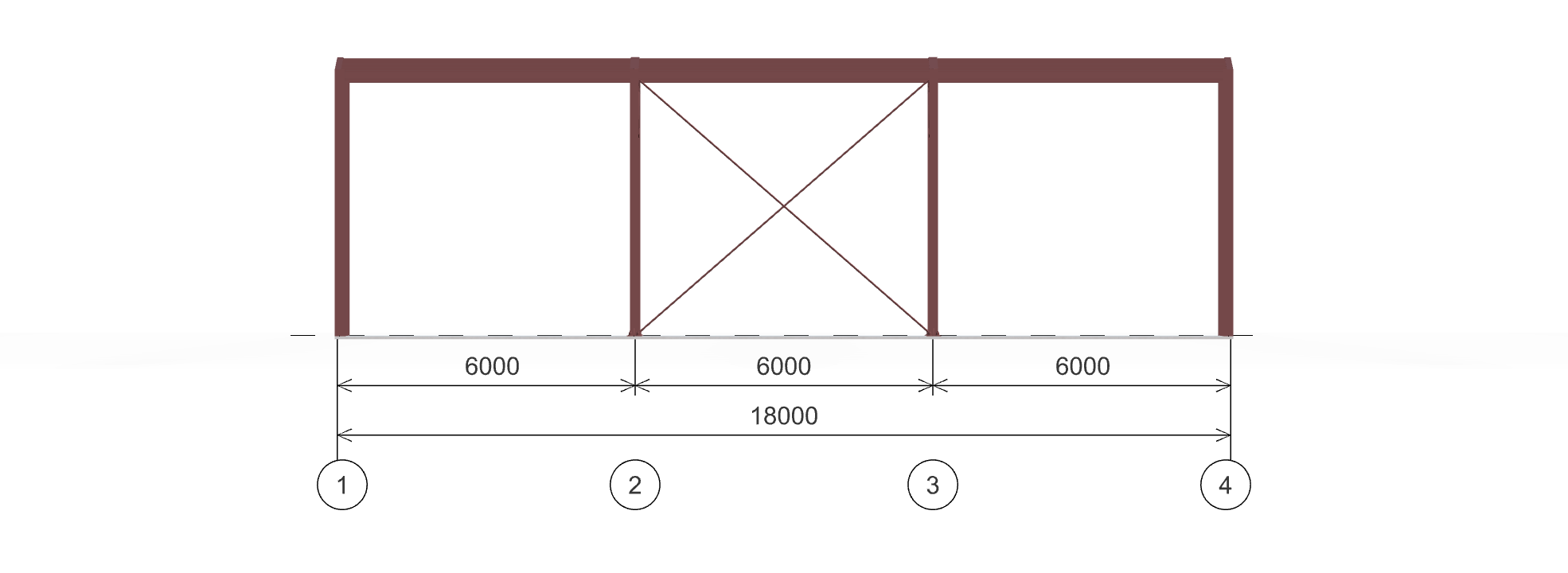 Каркас для магазина, 324 кв.м