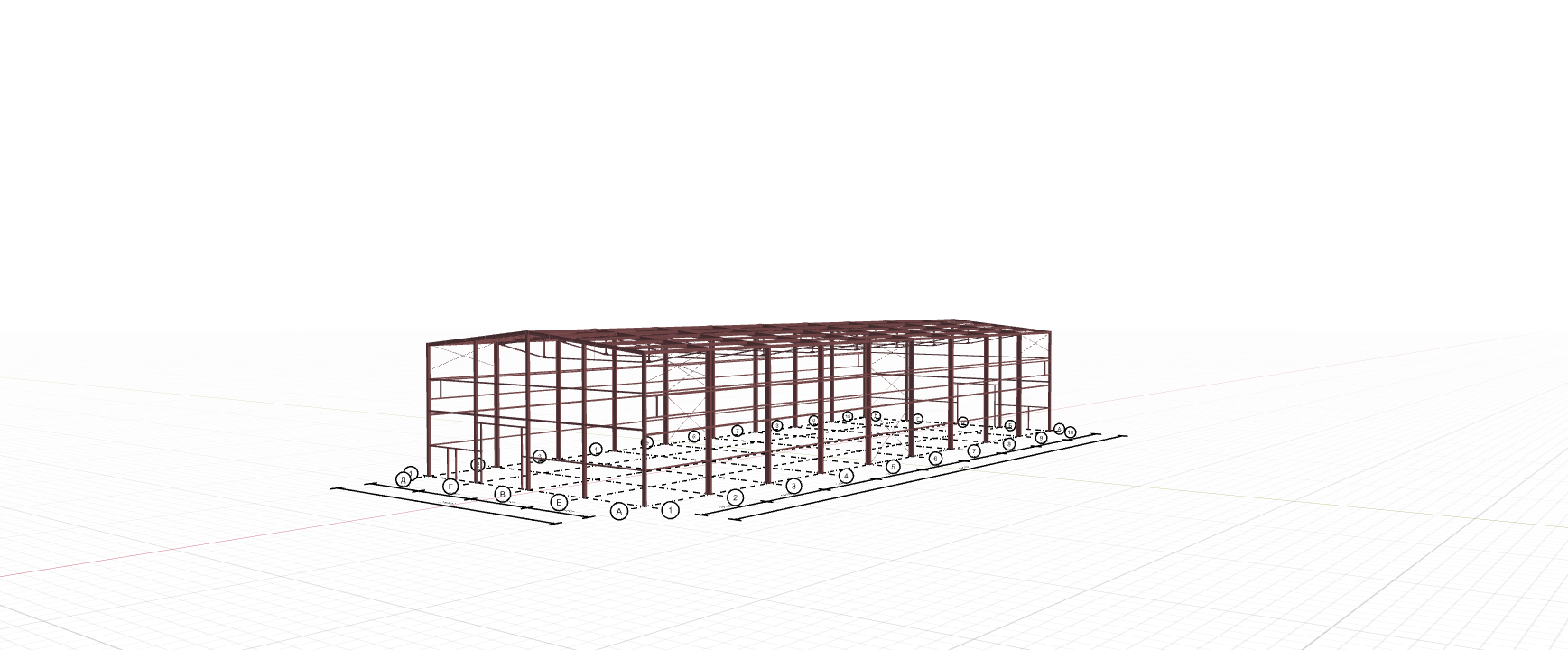 Производственный цех с кран-балкой, 1134 кв.м