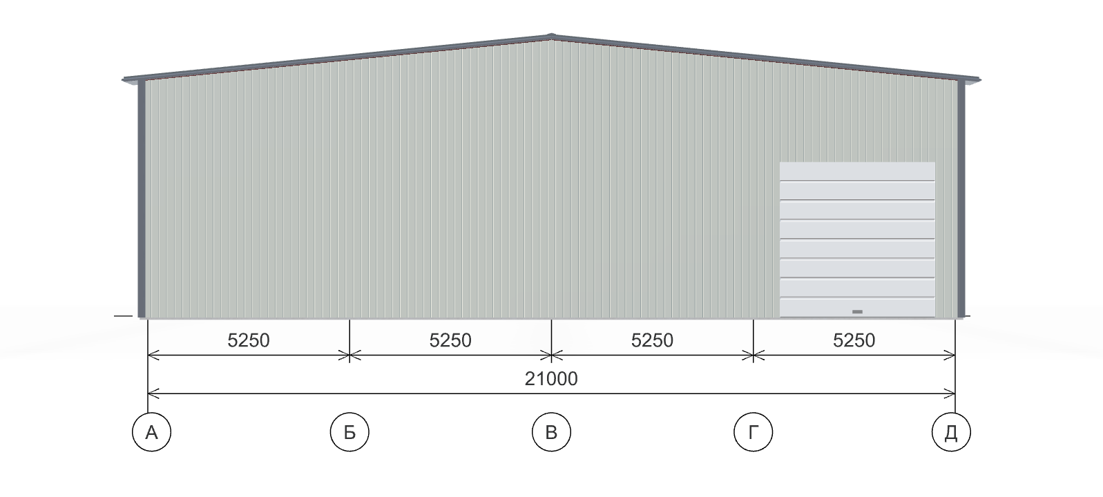 Быстровозводимый супермаркет, 630 кв.м
