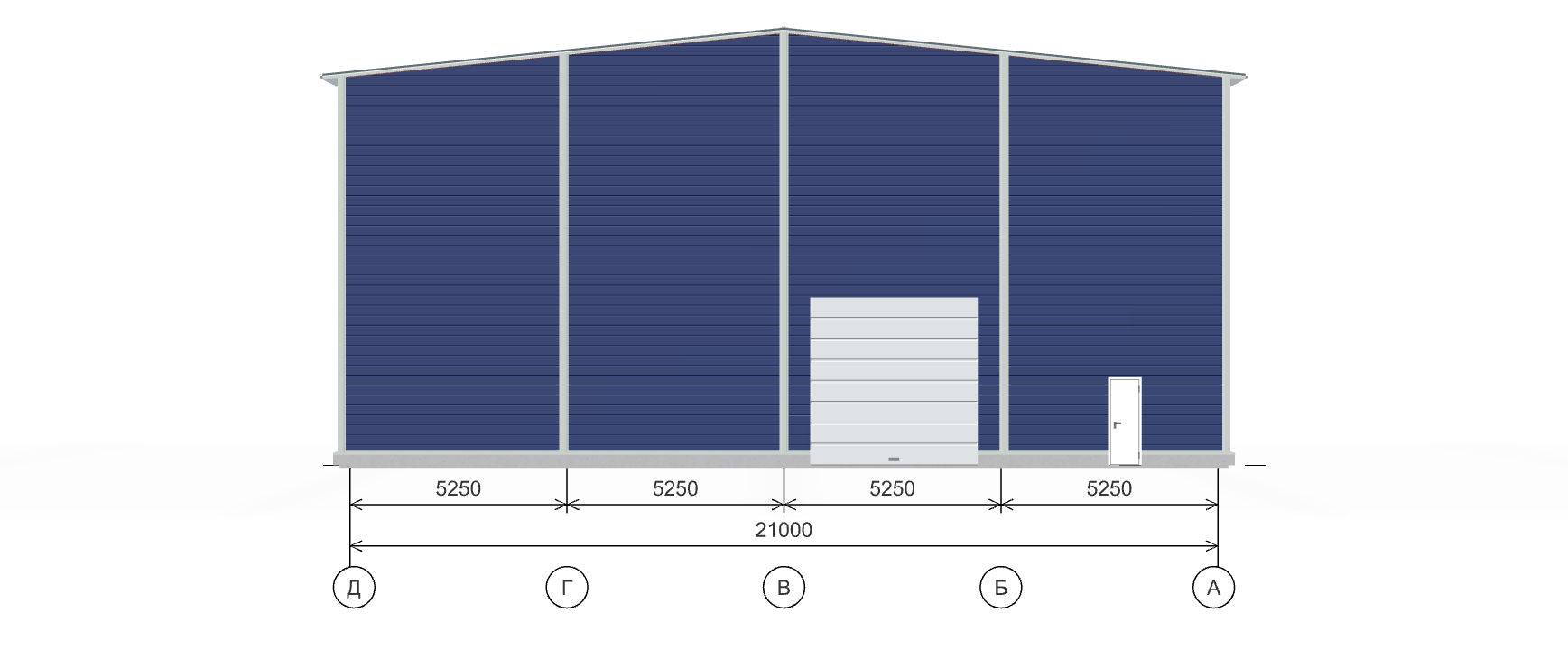 Быстровозводимый ангар для спецтехники, 1134 кв.м