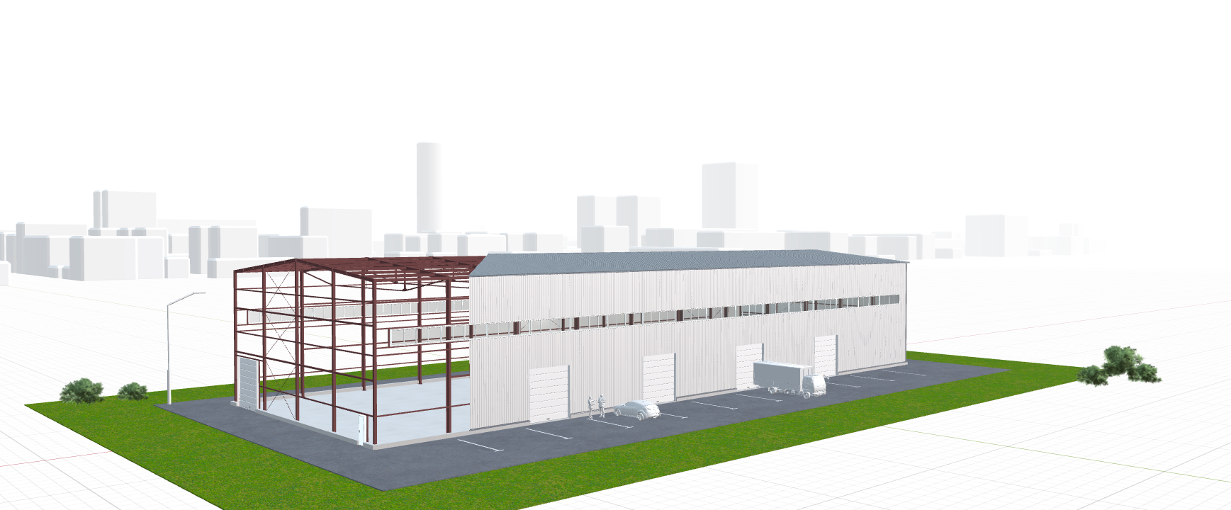 Быстровозводимый цех, 1584 кв.м