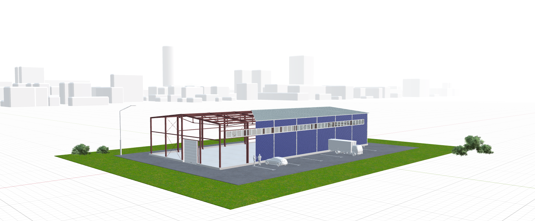 Теплое здание, 882 кв.м