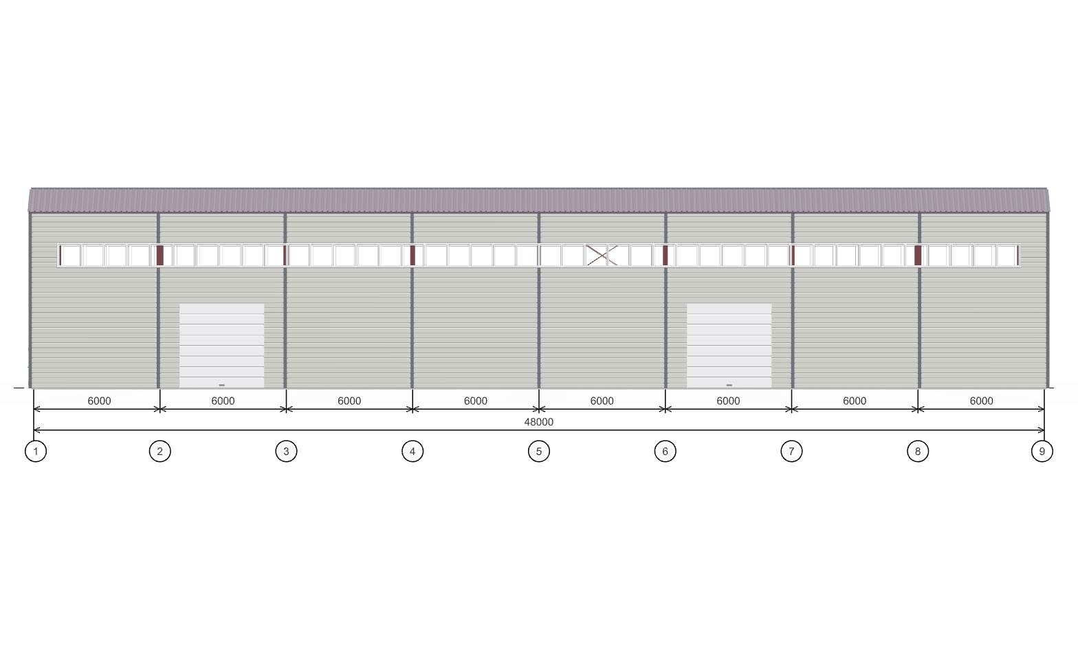 Быстровозводимая птицефарбрика, 1008 кв.м
