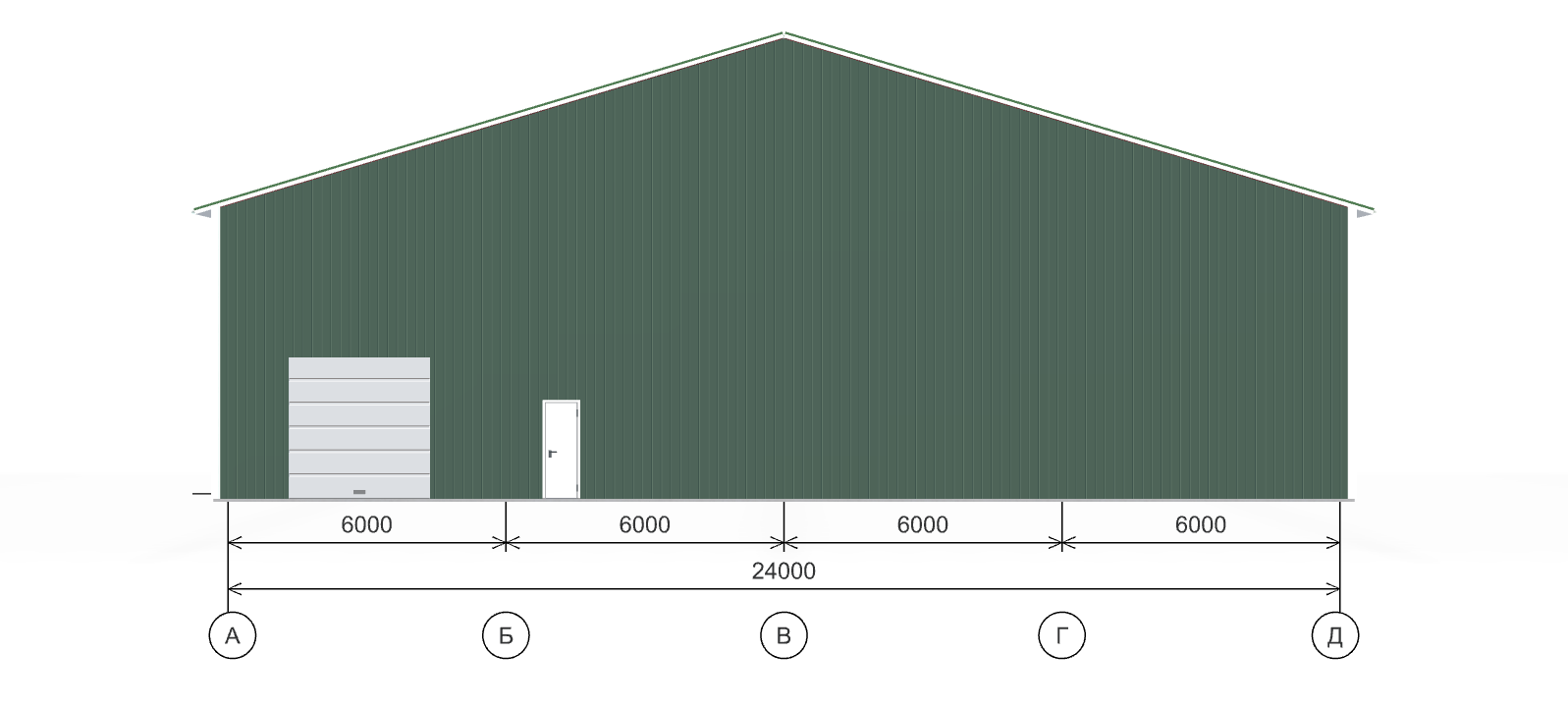 Быстровозводимый коровник, 1440 кв.м