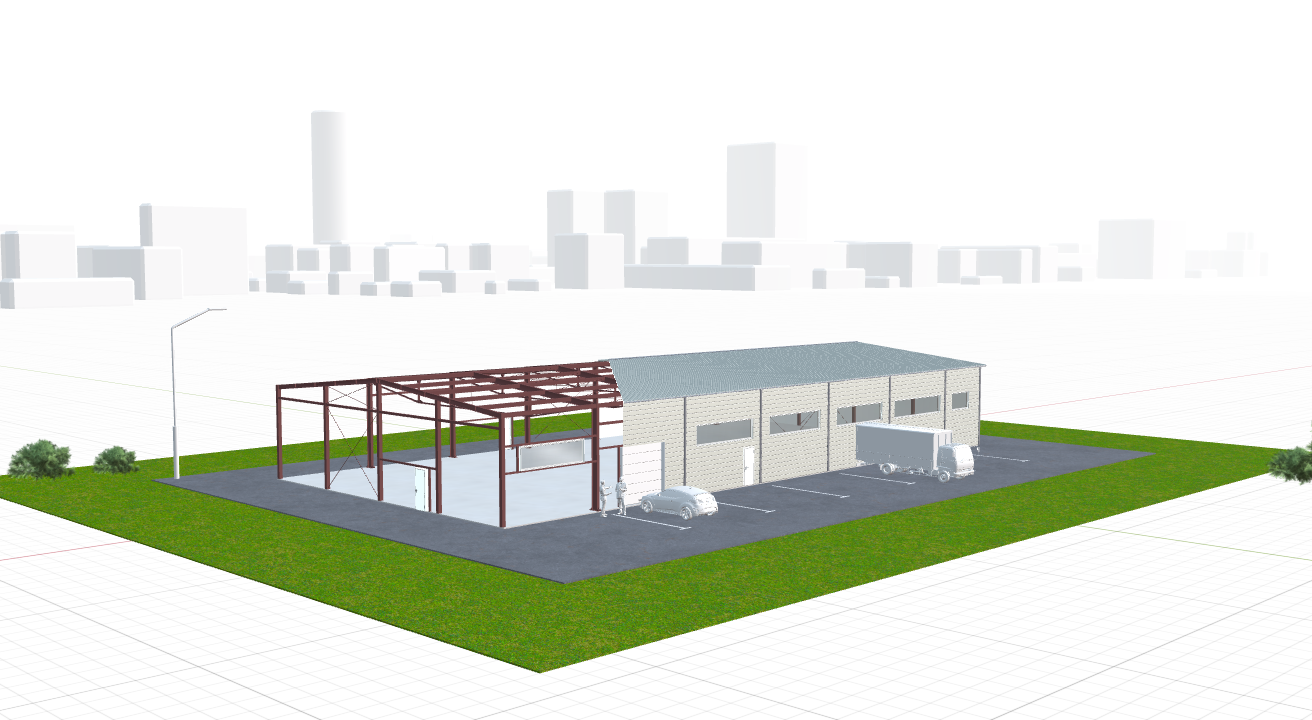 Быстровозводимый склад, 800 кв.м