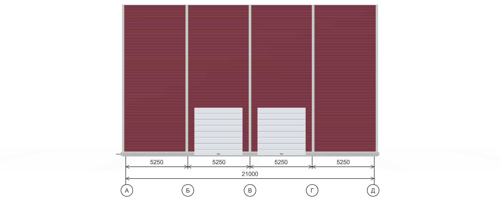Производственное здание с кран-балкой, 1386 кв.м