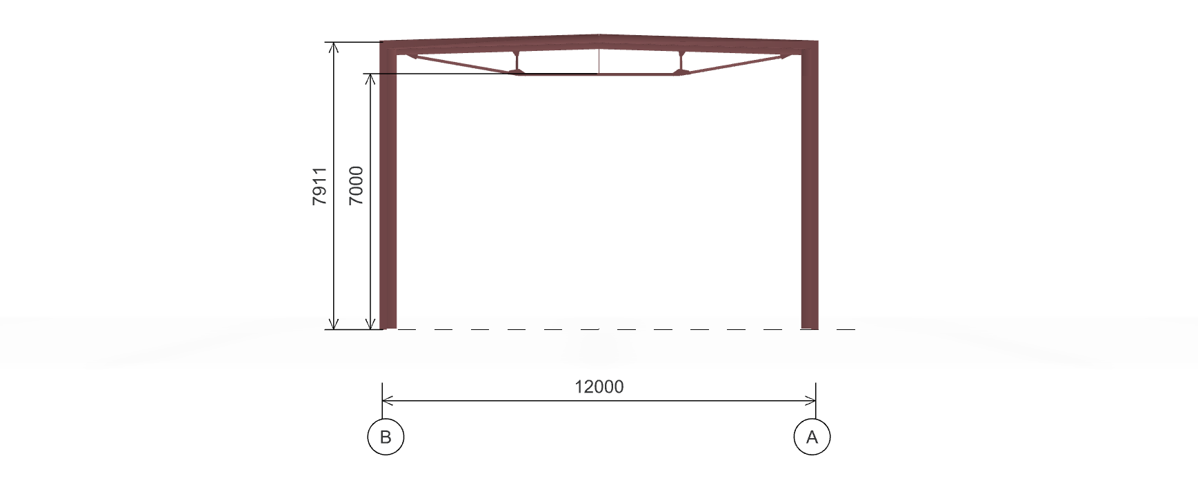 Каркас для офиса, 504 кв.м