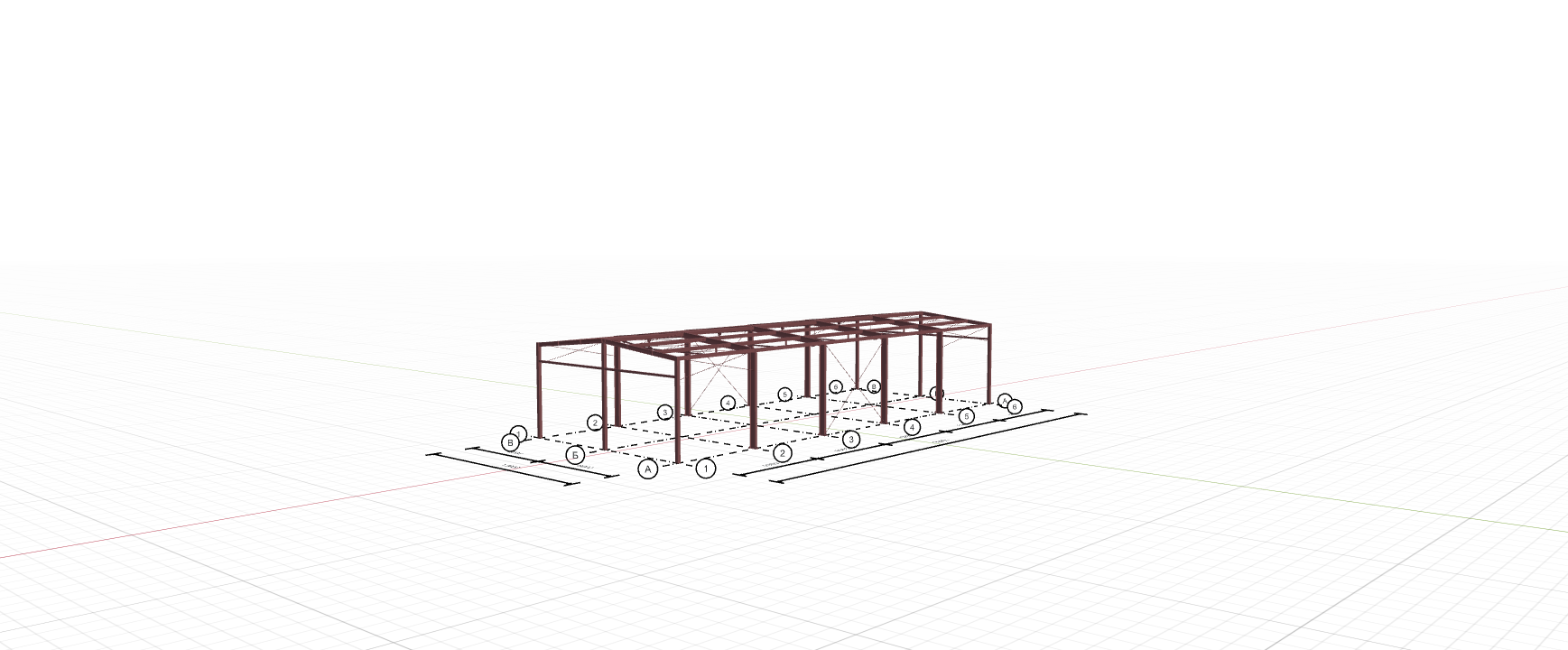 Каркас производственного здания с кран-балкой, 360 кв.м