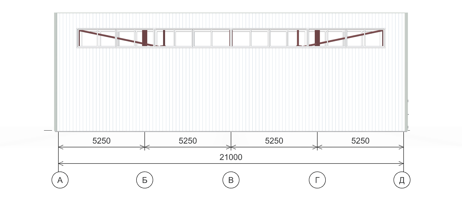 Быстровозводимый цех с кран-балкой, 630 кв.м
