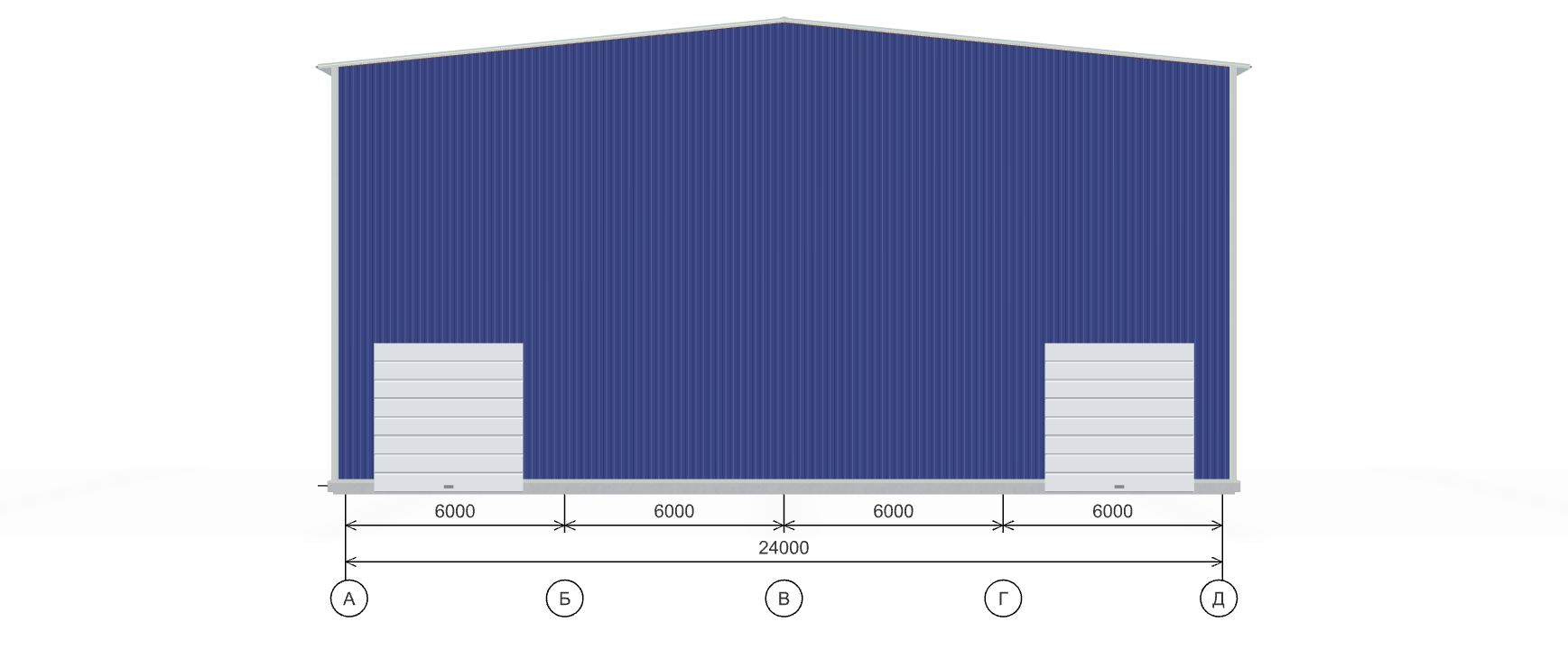 Быстровозводимый ангар, 2016 кв.м