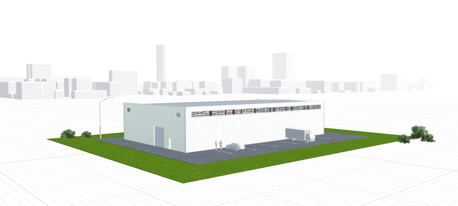 Быстровозводимый цех, 1008 кв.м