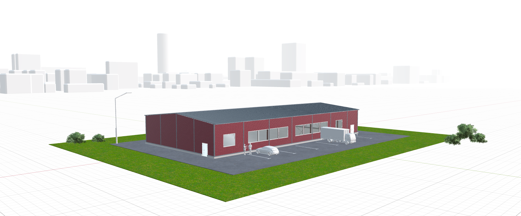 Быстровозводимый офис, 800 кв.м