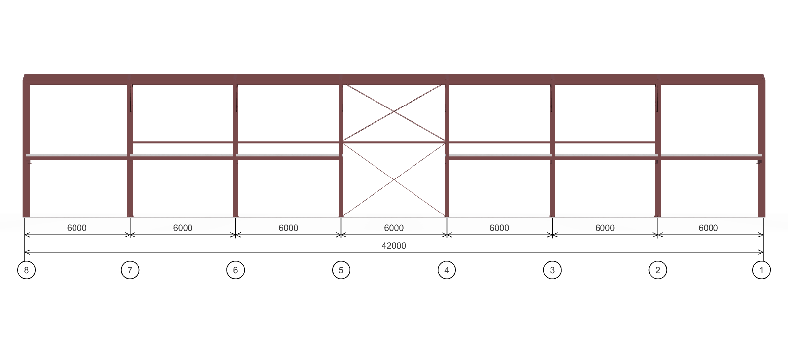 Каркас для автосалона, 1008 кв.м
