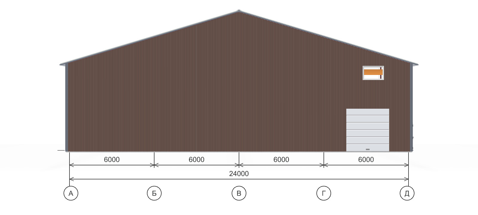 Мебельное производство с кран-балкой, 1008 кв.м