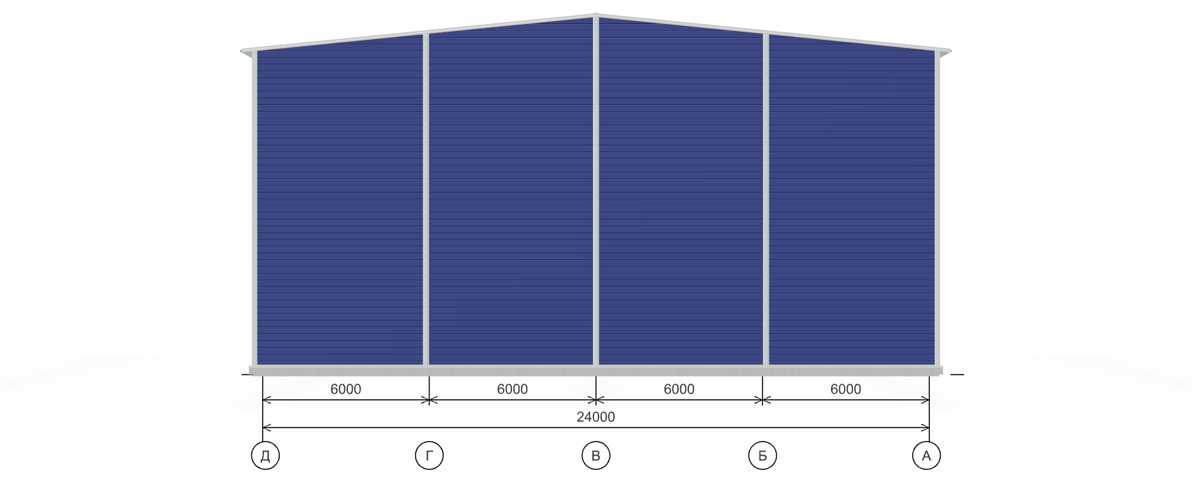 Быстровозводимый цех с кран-балкой, 2016 кв.м