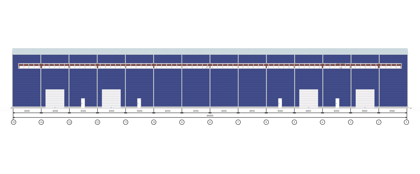Быстровозводимый цех с кран-балкой, 2016 кв.м