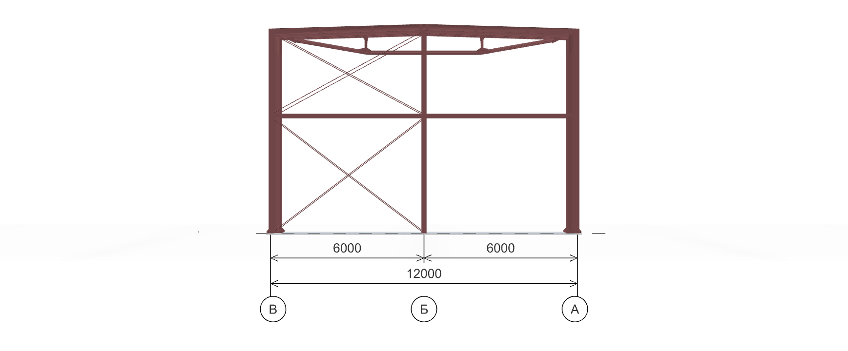 Каркас для офиса, 504 кв.м