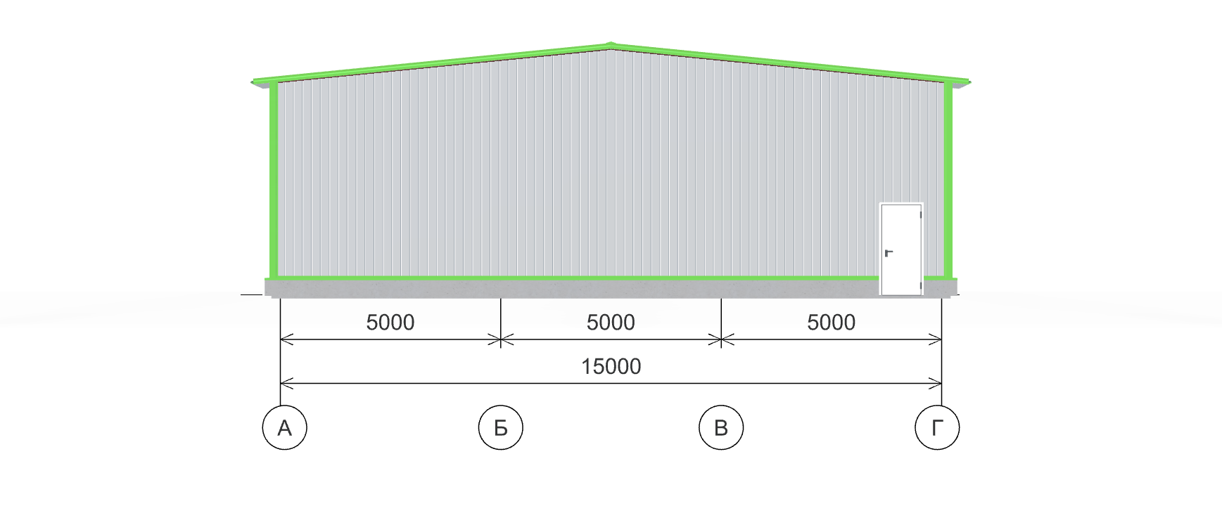Быстровозводимый магазин, 540 кв.м