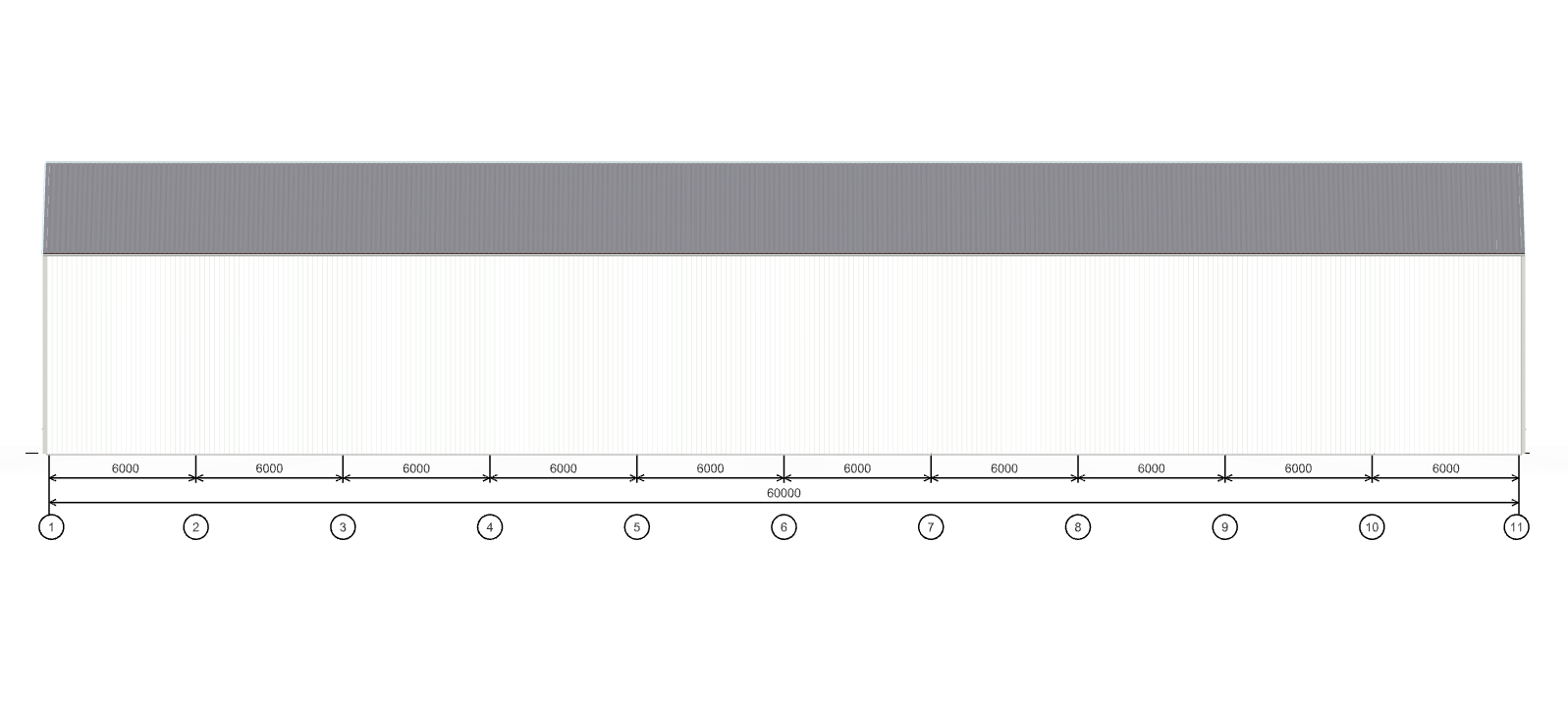 Быстровозводимое сенохранилище, 1440 кв.м