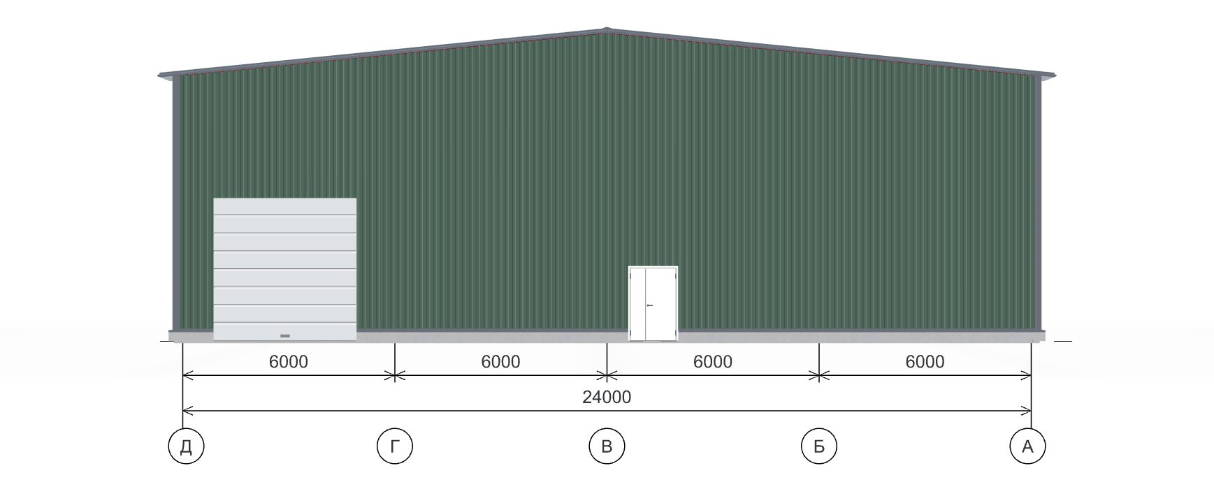Холодный ангар, 960 кв.м