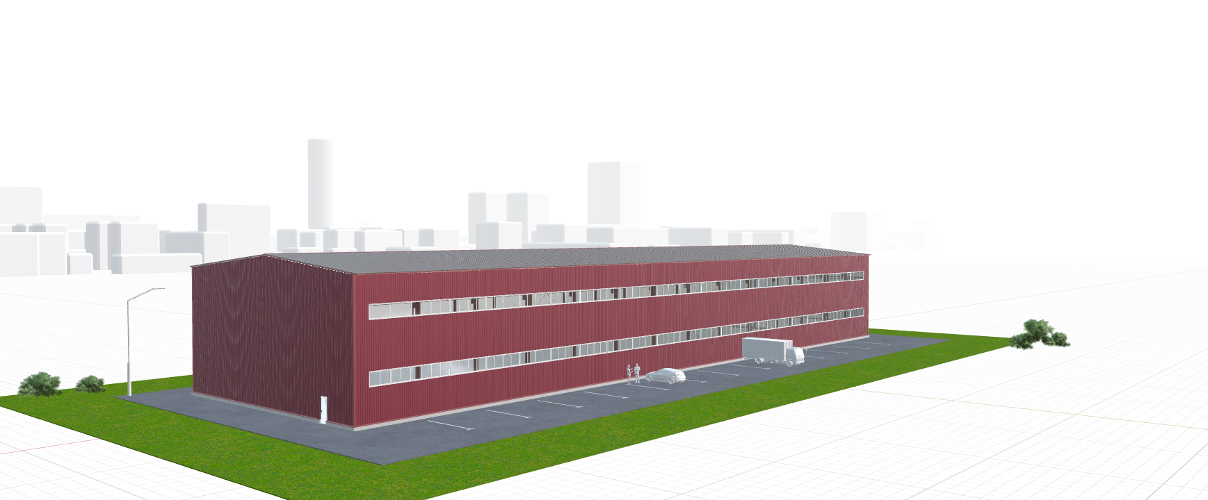 Производственное здание с кран-балкой, 2016 кв.м