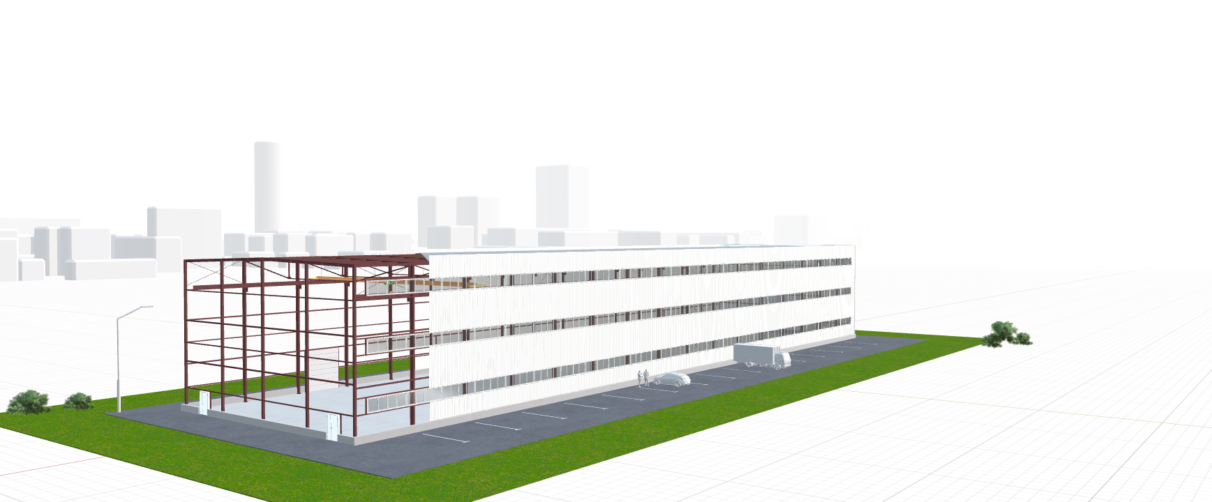 Производственное здание с кран-балкой, 2304 кв.м