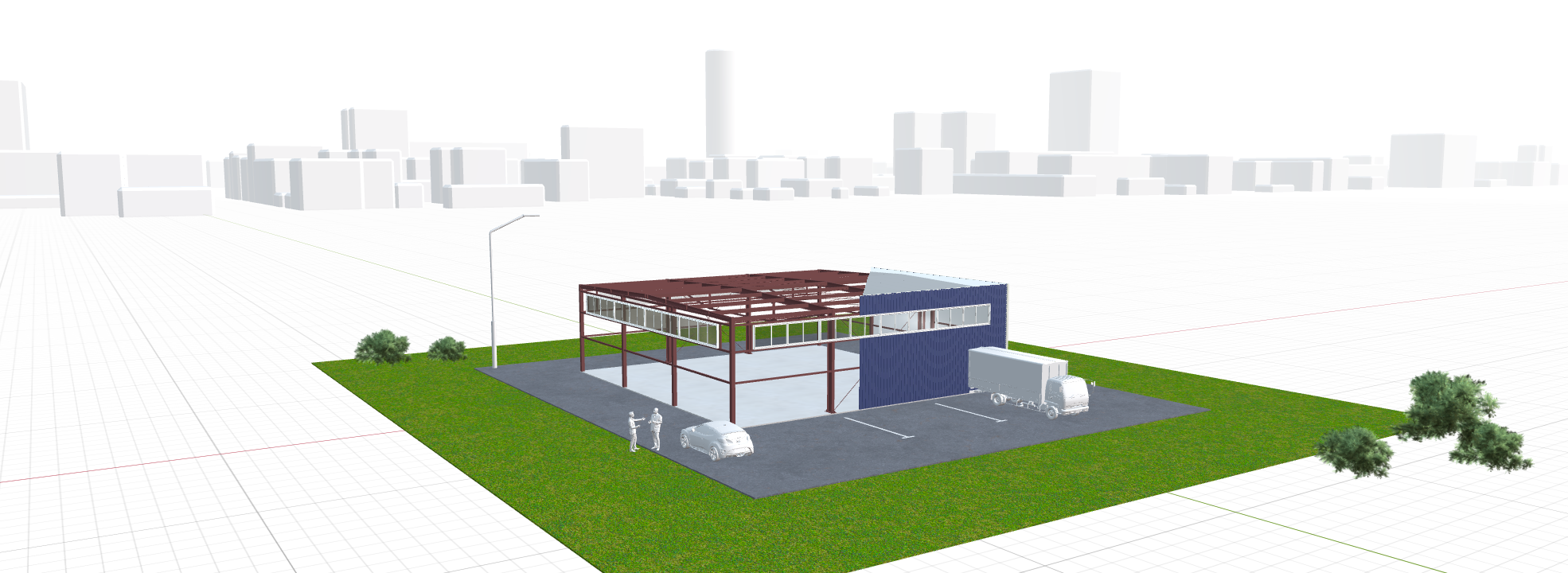 Быстровозводимый цех, 324 кв.м