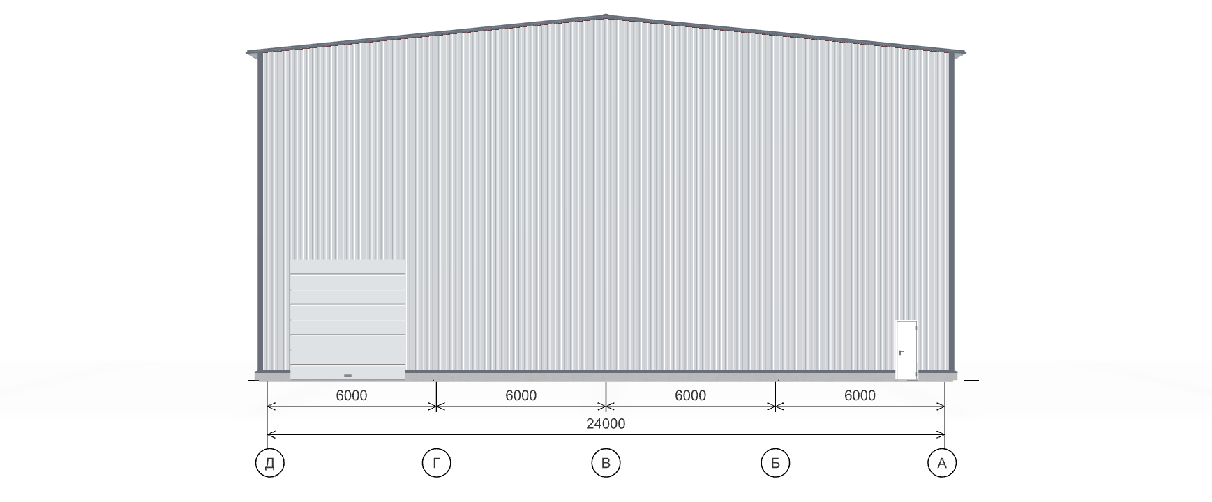 Быстровозводимый цех, 1584 кв.м