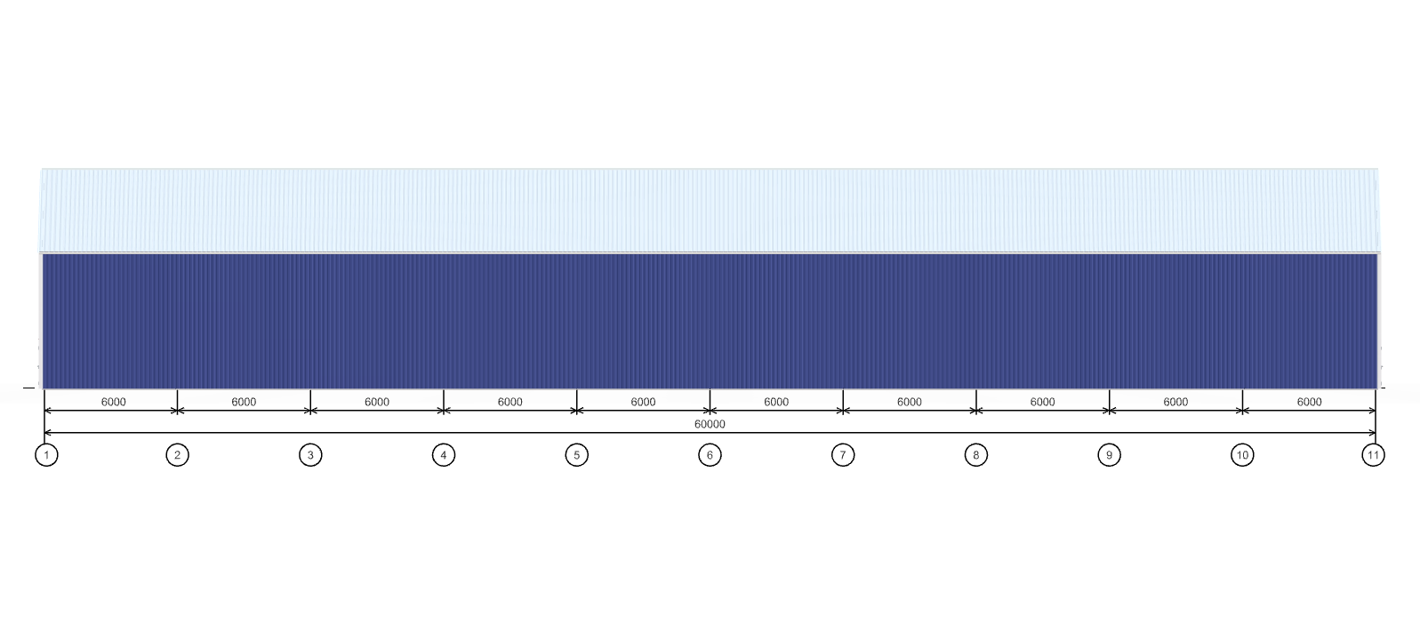 Быстровозводимый ангар для сельхозтехники, 1440 кв.м