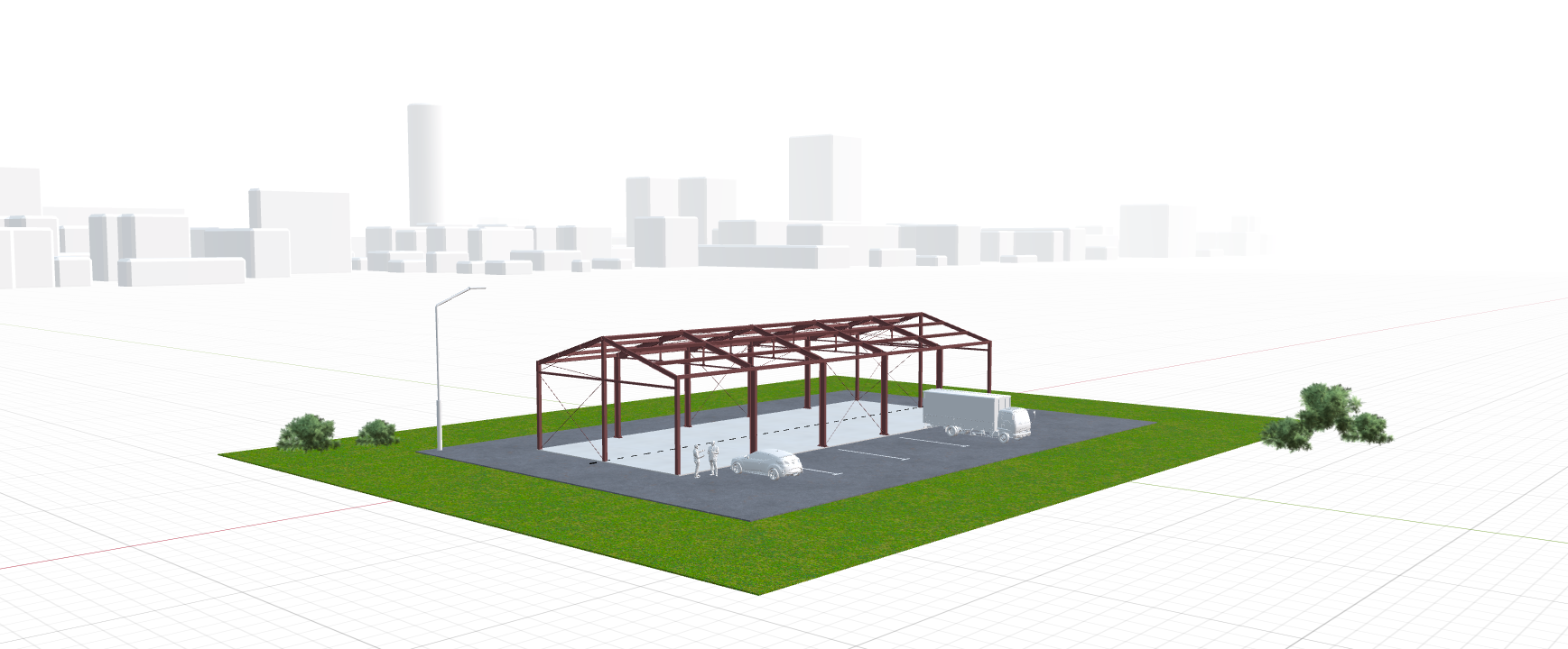 Каркас для коровника, 360 кв.м