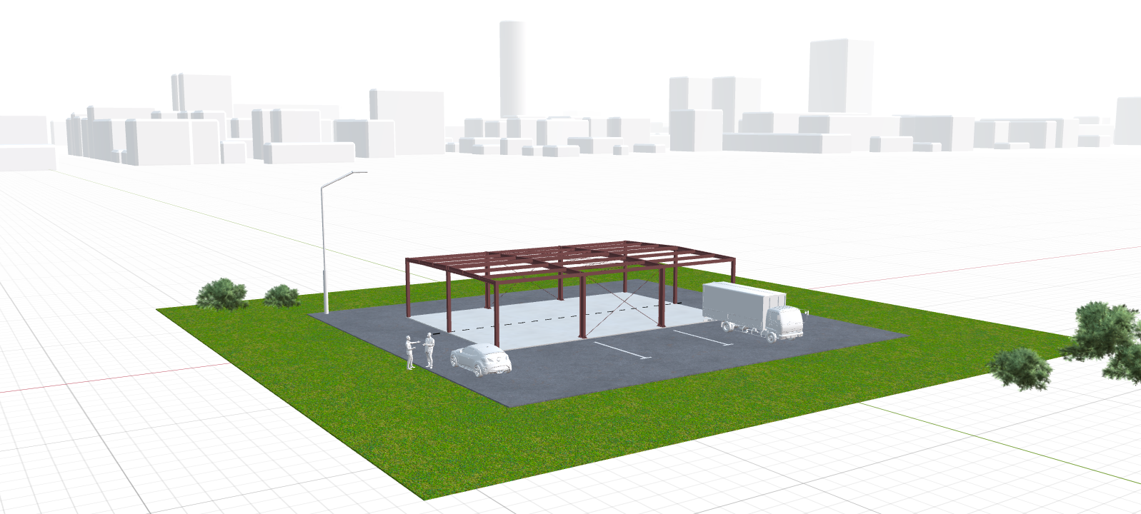 Каркас для магазина, 216 кв.м