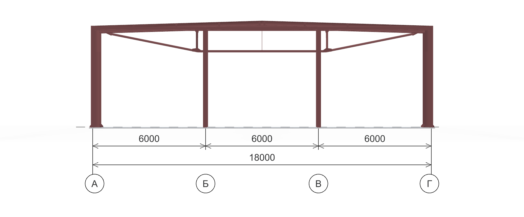 Каркас для автомойки, 540 кв.м