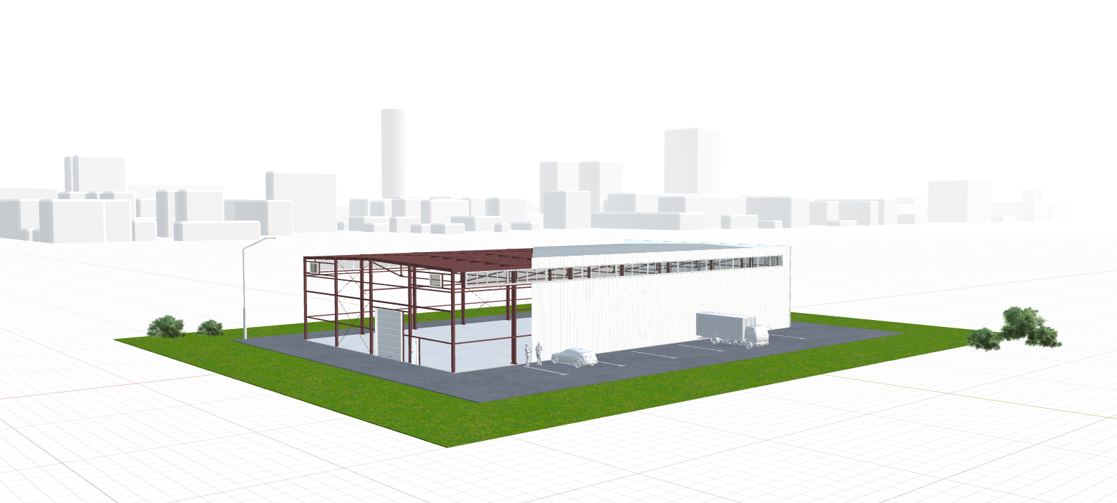 Быстровозводимый цех, 1008 кв.м