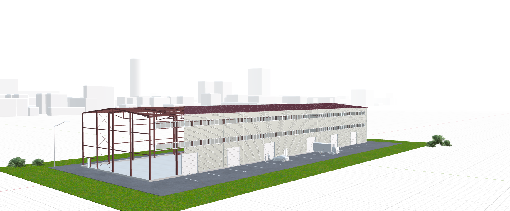 Ангар для спецтехники, 2016 кв.м