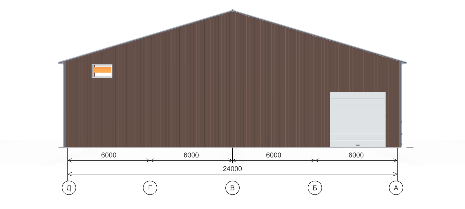 Мебельное производство с кран-балкой, 1008 кв.м