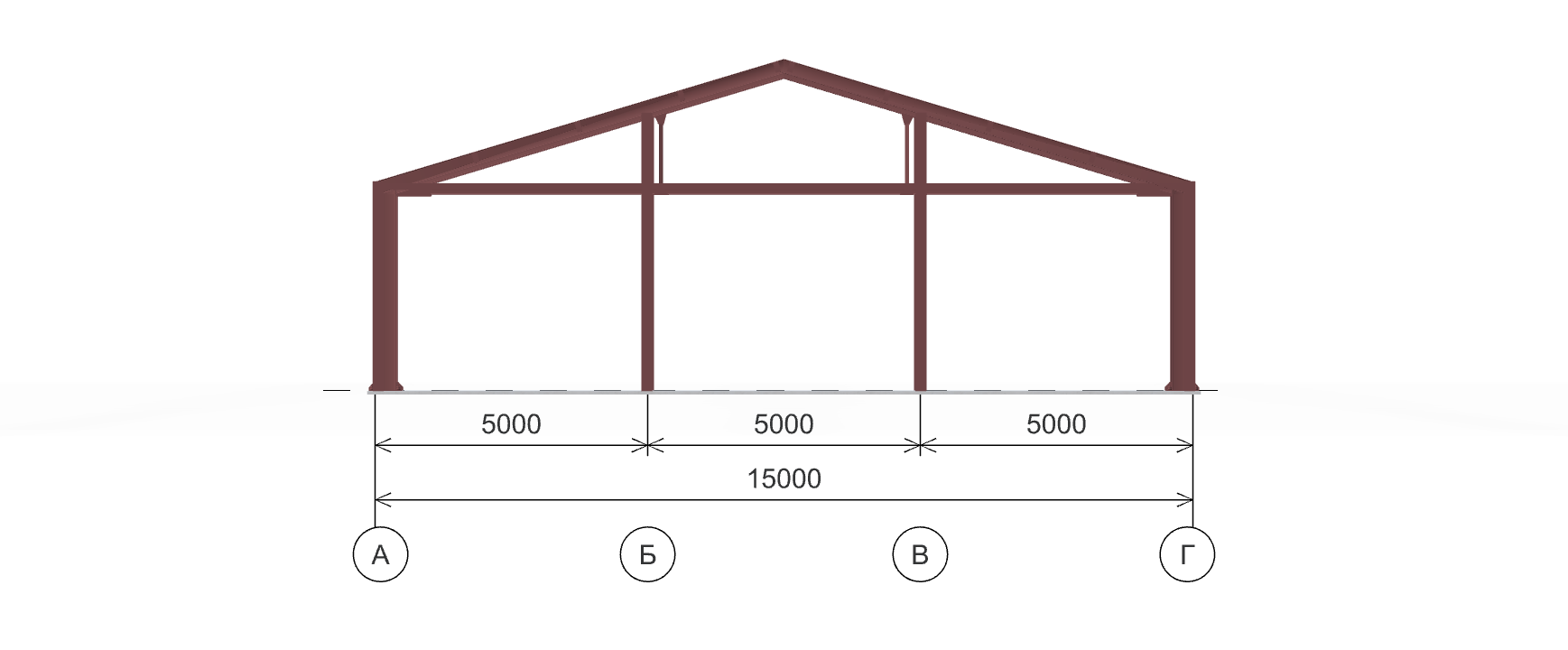 Каркас ангара, 270 кв.м