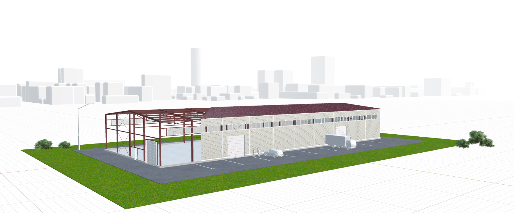 Быстровозводимый склад, 1440 кв.м
