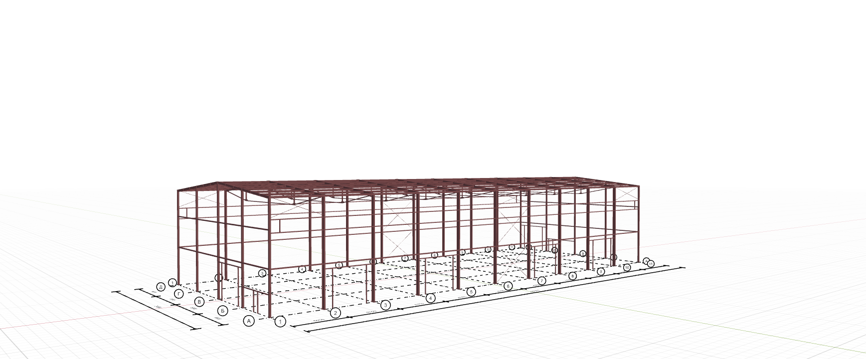 Производственное здание с кран-балкой, 1440 кв.м
