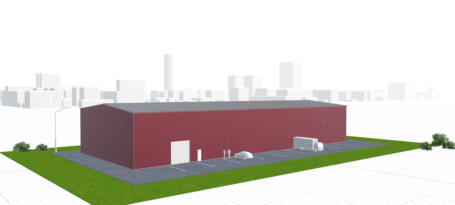 Быстровозводимое сенохранилище, 1440 кв.м