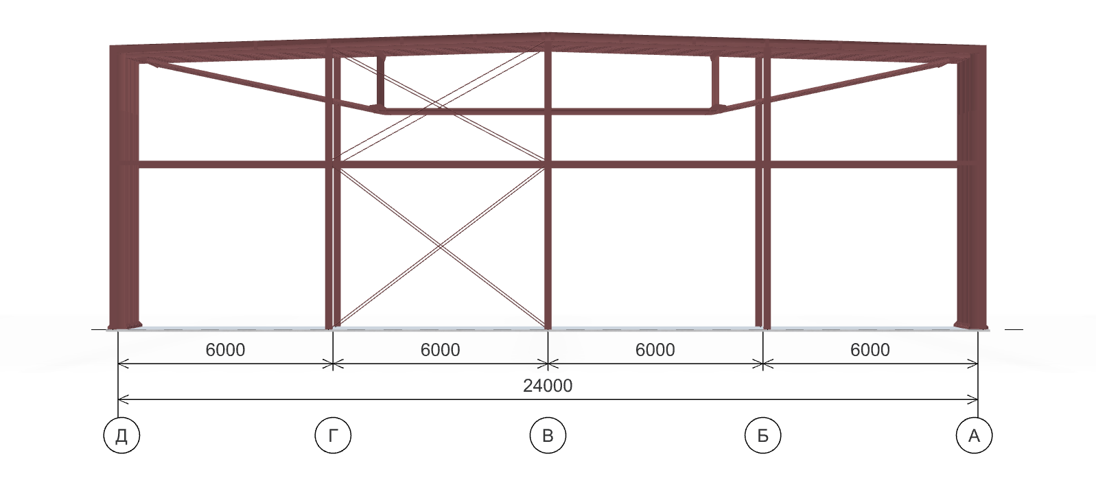 Каркас для столовой, 1440 кв.м