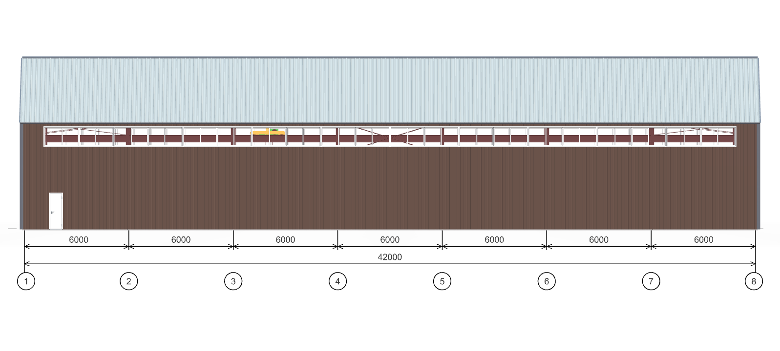 Мебельное производство с кран-балкой, 1008 кв.м