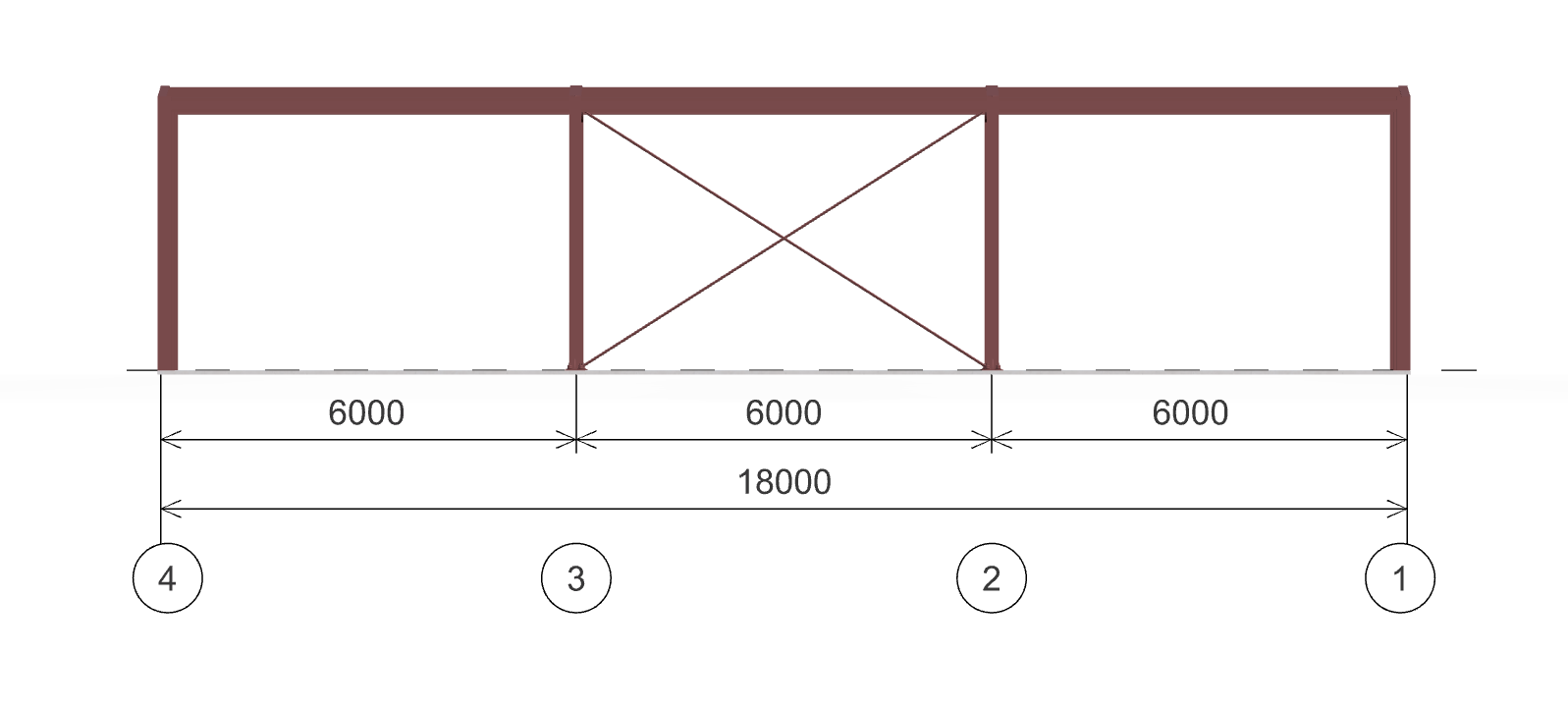 Каркас для магазина, 216 кв.м