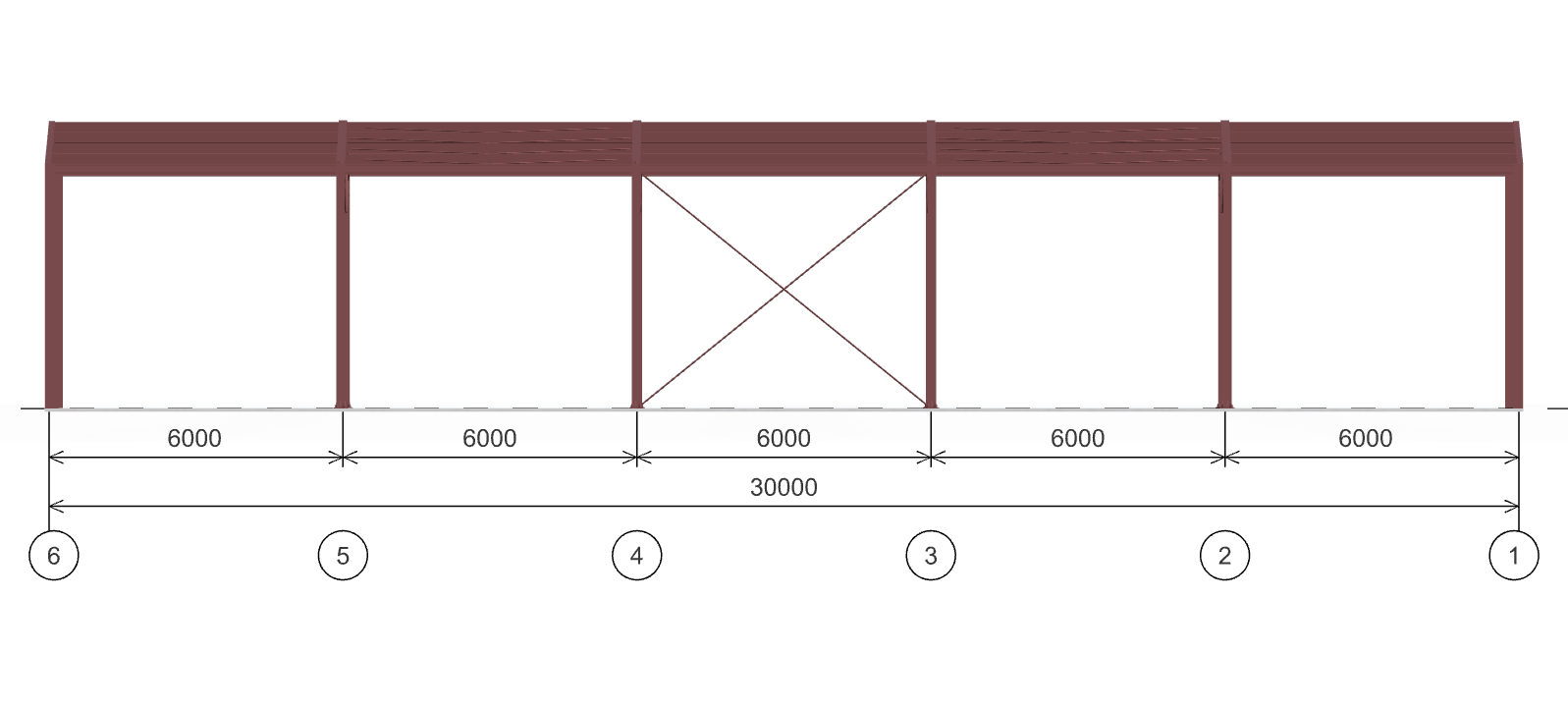 Каркас склада, 540 кв.м
