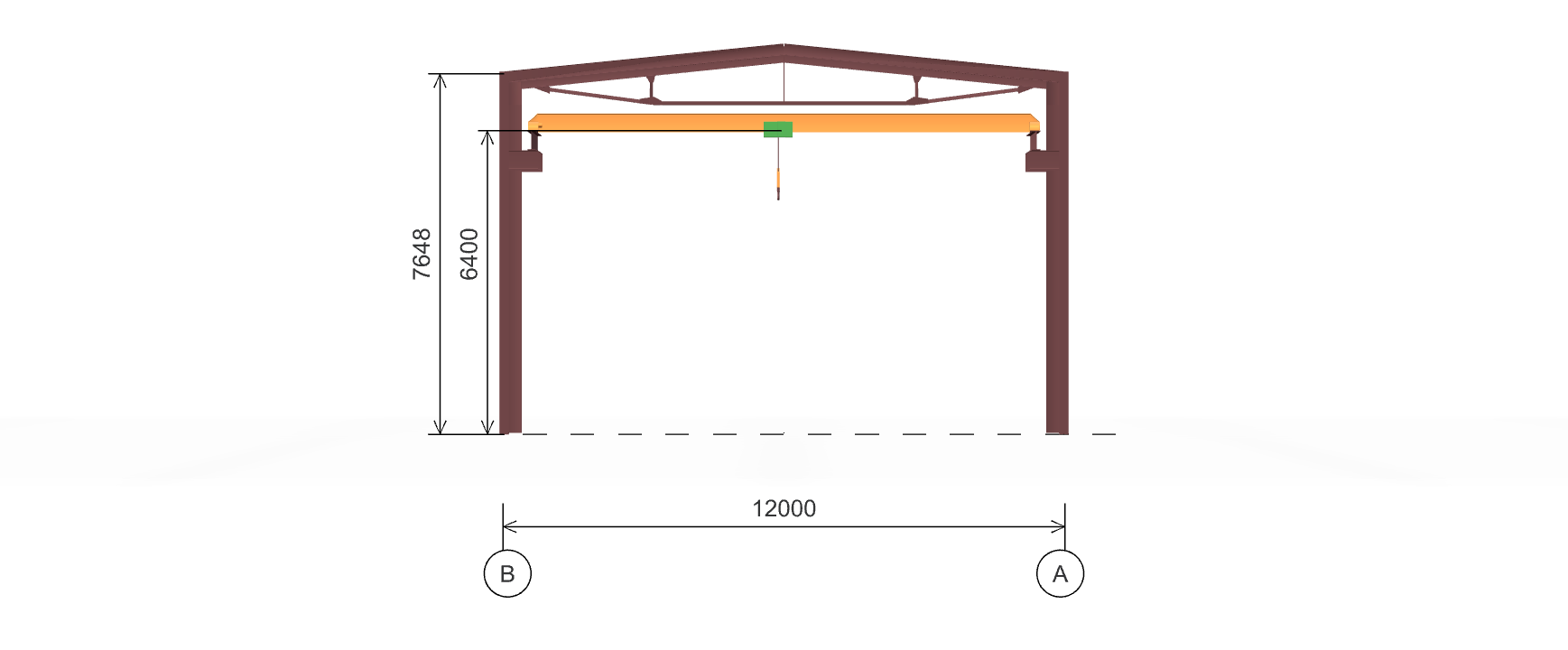 Автосервис с кран-балкой, 504 кв.м