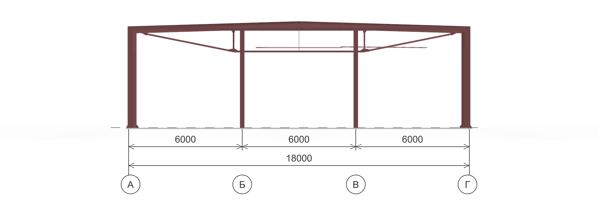 Каркас для магазина, 324 кв.м