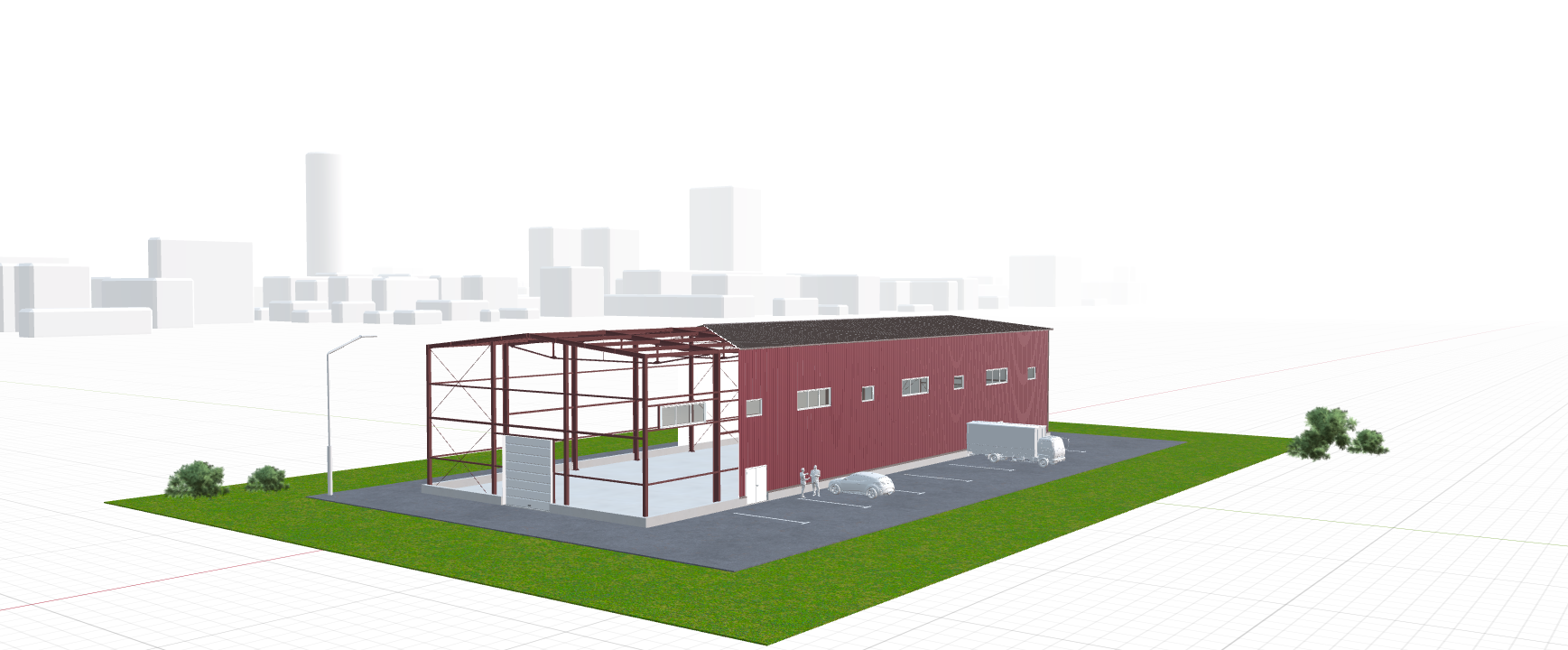 Быстровозводимый торговый павильон, 864 кв.м