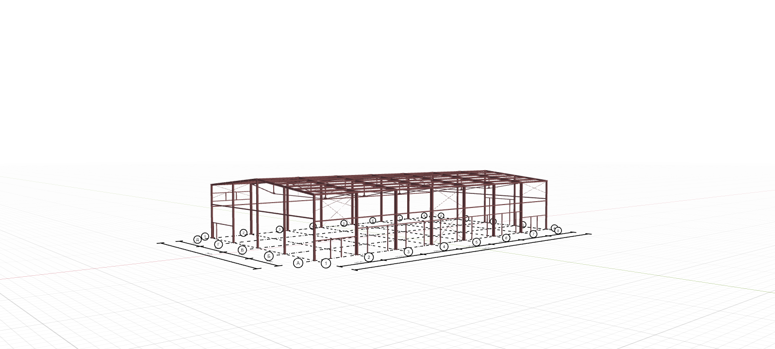 Склад-магазин с кран-балкой, 1008 кв.м